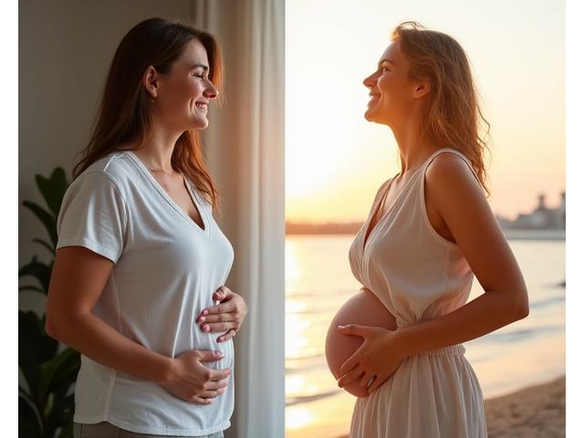 Dragana pre i posle transformacije. Pre: nezadovoljna, Posle: opuštena i srećna na odmoru