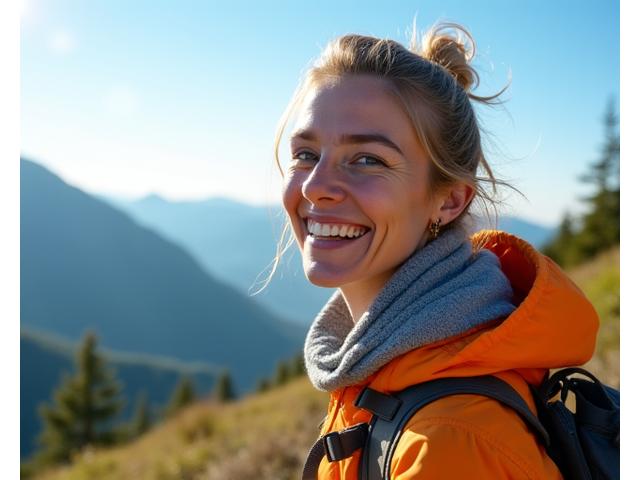 Ana, žena u četrdesetim, nasmejana i puna energije, planinari u prirodi