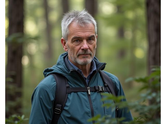 Vladan, muškarac srednjih godina, snažan i fokusiran, bavi se mindful aktivnošću na otvorenom