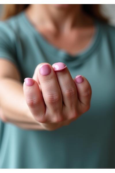 Ženska ruka drži bučicu, fokus na treningu snage i aktivnom načinu života.